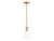 Meridian - M70063NB - One Light Pendant - Mpend - Natural Brass