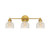 Meridian - M80035NB - Three Light Bathroom Vanity Light - Mbath - Natural Brass