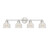 Meridian - M80036BN - Four Light Bathroom Vanity - Mbath - Brushed Nickel