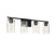 Mbath Four Light Bathroom Vanity Light (M80039MBK)