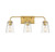 Meridian - M80044NB - Three Light Bathroom Vanity - Mbath - Natural Brass