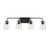 Meridian - M80045MBK - Four Light Bathroom Vanity Light - Mbath - Matte Black