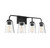 Mbath Four Light Bathroom Vanity (M80045MBK)