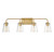 Meridian - M80045NB - Four Light Bathroom Vanity - Mbath - Natural Brass