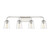 Meridian - M80045PN - Four Light Bathroom Vanity Light - Mbath - Polished Nickel