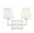 Meridian - M80052PN - Two Light Bathroom Vanity - Polished Nickel