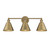 Meridian - M80064NB - Three Light Bathroom Vanity - Natural Brass