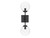 Mscon Two Light Wall Sconce (M90001-BK)