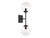 Mscon Two Light Wall Sconce (M90001-BK)