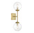 Mscon Two Light Wall Sconce (M90001NB)