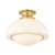 Mitzi - H1090601L-AGB - One Light Semi Flush Mount - Celine - Aged Brass