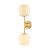Mitzi - H1092102-AGB - Two Light Bath - Lisette - Aged Brass