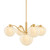 Mitzi - H1093805-AGB - Five Light Chandelier - Kristen - Aged Brass