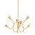 Mitzi - H1108806-AGB - Six Light Chandelier - Anaise - Aged Brass