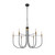 Artcraft - AC12226BB - Six Light Chandelier - Foundry - Black