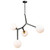 Artcraft - AC10974VB - Four Light Pendant - Ravello - Black & Harvest Brass