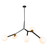 Artcraft - AC10975VB - Five Light Pendant - Ravello - Black & Harvest Brass