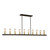 Artcraft - AC11350SB - Ten Light Island Pendant - Sandalwood - Satin Brass