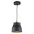 Artcraft - AC11361VB - One Light Pendant - Euro Industrial - Matte Black & Harvest Brass