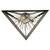 Sunburst Three Light Flush Mount (AC11442CH)