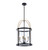 Artcraft - AC11515BB - Four Light Pendant - Verre incolore - Black and Brushed Brass