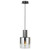 Artcraft - AC11520SM - One Light Pendant - Henley - Satin Black & Smoke Glass