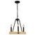 Perris Three Light Chandelier (AC11713BK)