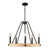 Perris Five Light Chandelier (AC11715BK)