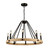Perris Eight Light Chandelier (AC11718BK)