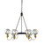 Martina Six Light Chandelier (AC11727BK)