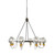 Martina Eight Light Chandelier (AC11728BK)