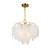 Artcraft - AC11780BR - Four Light Chandelier - Alessia - Brushed Brass