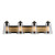 Artcraft - AC11794BB - Three Light Vanity - Treviso - Black & Brass