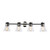 Artcraft - AC11804NB - Four Light Vanity - Kanata - Black & Polished Nickel