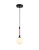 Artcraft - AC11841BK - One Light Pendant - Capilano - Black