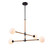 Artcraft - AC11844BK - Four Light Chandelier - Capilano - Black