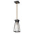 Artcraft - AC11850BK - One Light Pendant - Lucian - Black and Brushed Brass