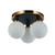 Gem Three Light Semi-Flush Mount (AC11873WH)