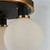 Gem Three Light Semi-Flush Mount (AC11873WH)