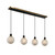 Artcraft - AC11874SW - Four Light Island/Pool Table - Gem - Black and Brushed Brass