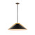 Artcraft - AC11914BK - Three Light Pendant - Baltic - Black and Brushed Brass