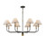 Artcraft - AC12038BB - Eight Light Chandelier - Providence - Black Brushed Brass