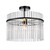 Artcraft - AC12081BK - One Light Semi Flush Mount - Ava - Black