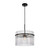 Ava One Light Semi Flush Mount (AC12081BK)