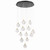 Snowflake LED Chandelier (AC12153BB)