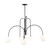 Artcraft - AC6656BK - LED Chandelier - Comet - Semi Matte Black