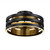 Artcraft - AC6752BB - LED Semi-Flush Mount - Toledo - Black and Brushed Brass