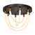 Artcraft - AC6811BK - LED Flush Mount - Cascata - Black and Brushed Brass