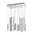 Artcraft - AC7099SA - LED Island Pendant - Galiano - Satin Aluminum