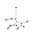 Organic Eight Light Chandelier (JA14028VB)